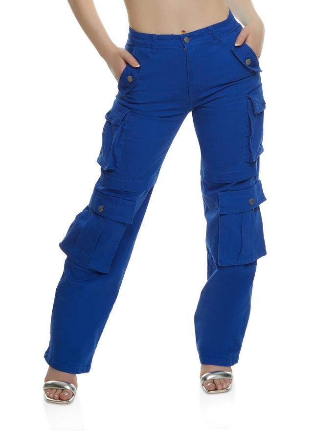 Womens Daisy Four Cargo Pocket Straight Leg Pants Product Image