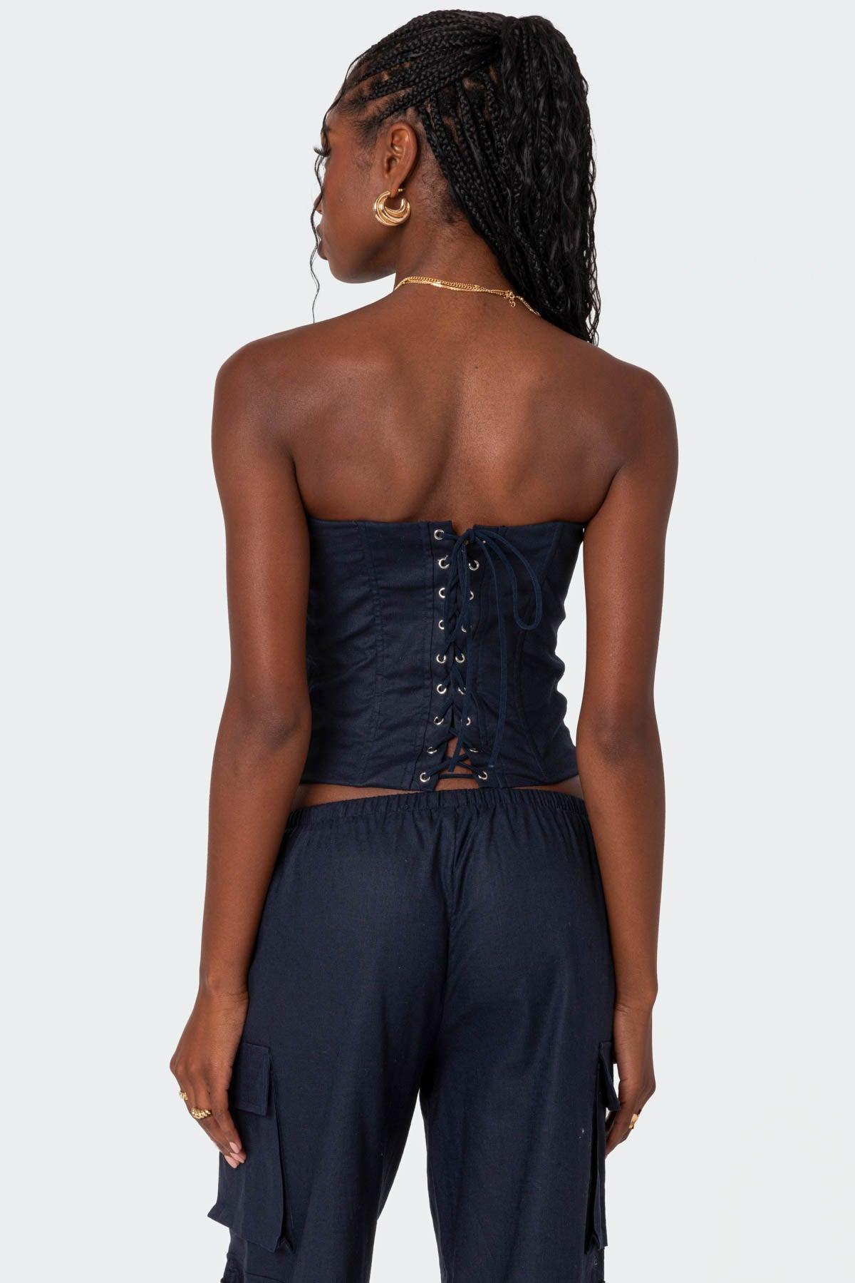 Bristol Linen Look Corset Product Image