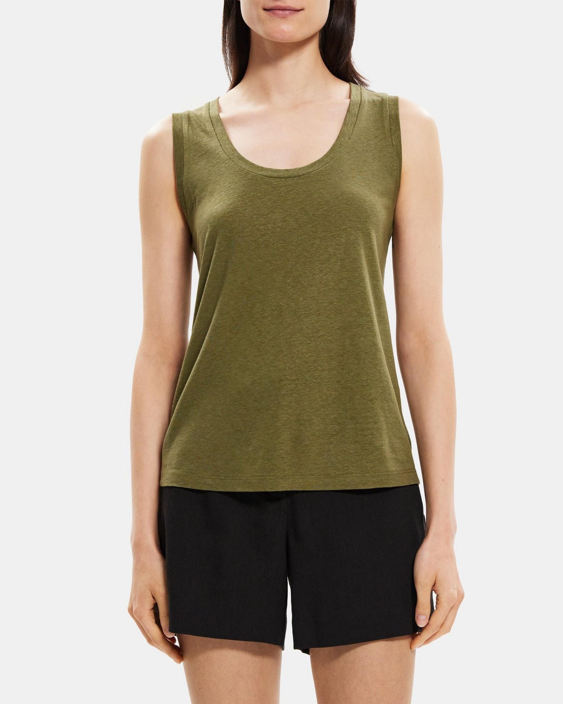 Easy Tank in Linen-Blend Product Image