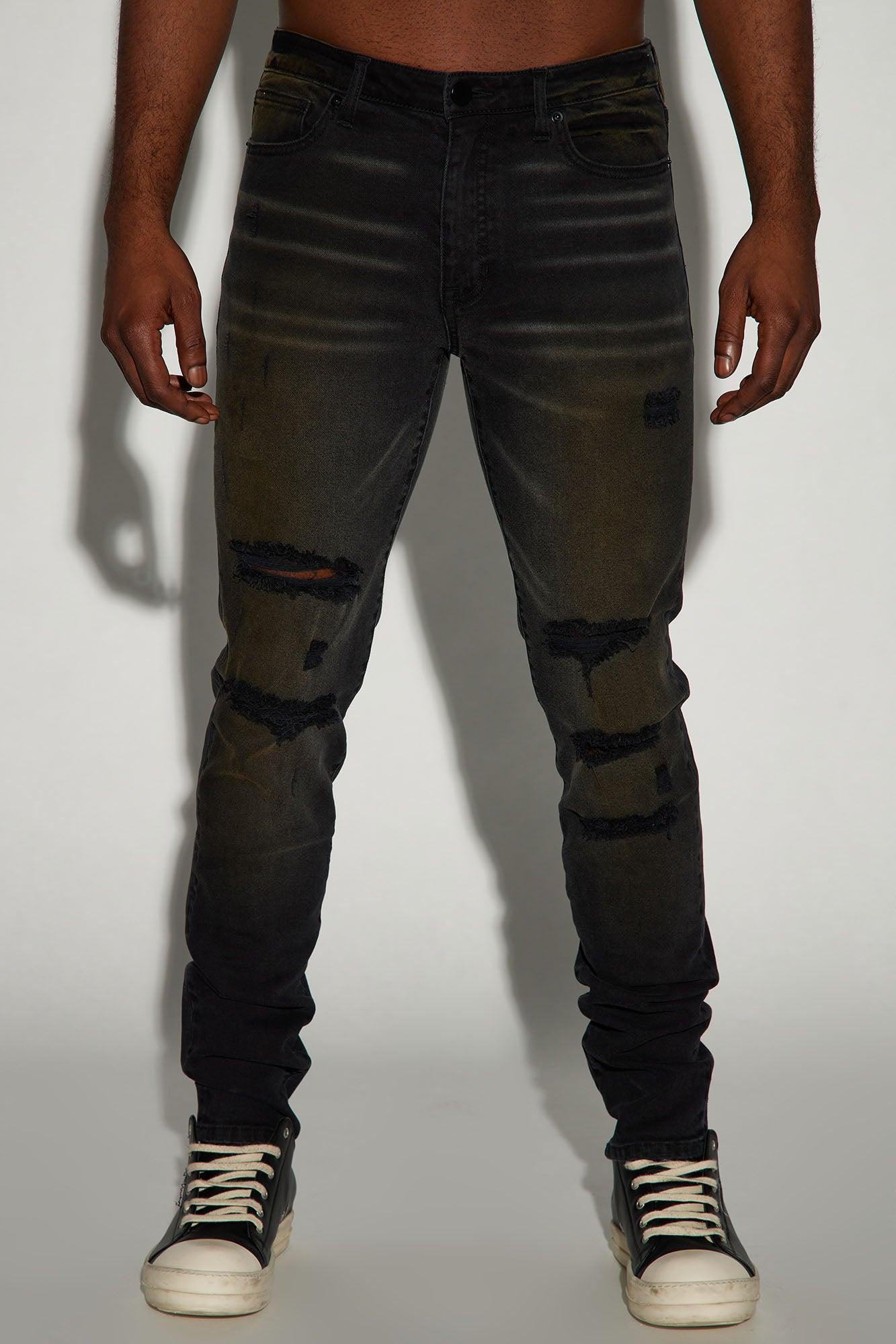 Used To Know Me Stacked Skinny Jeans - Black Wash Product Image