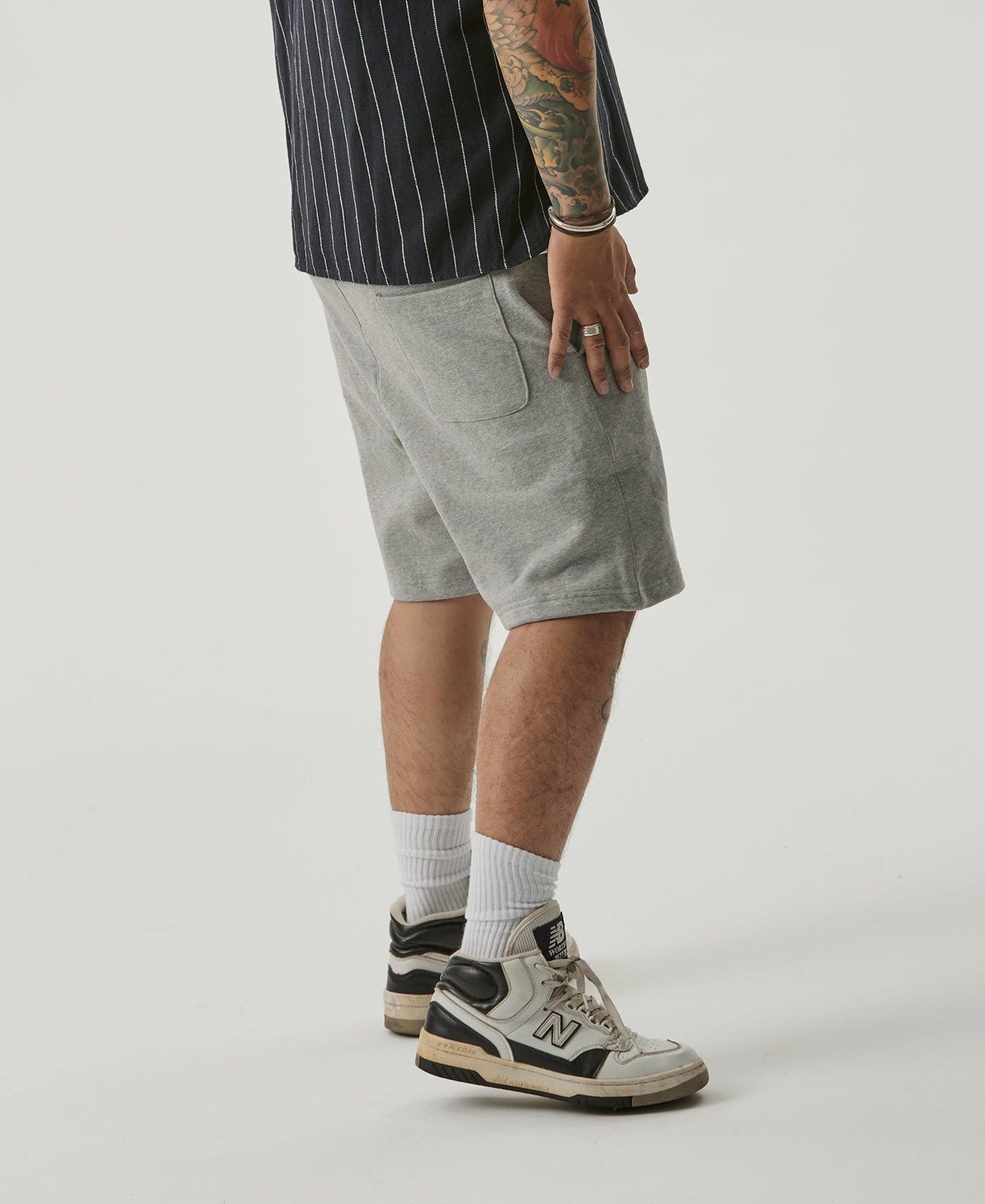 15 oz French Terry Sweat Shorts - Gray Product Image