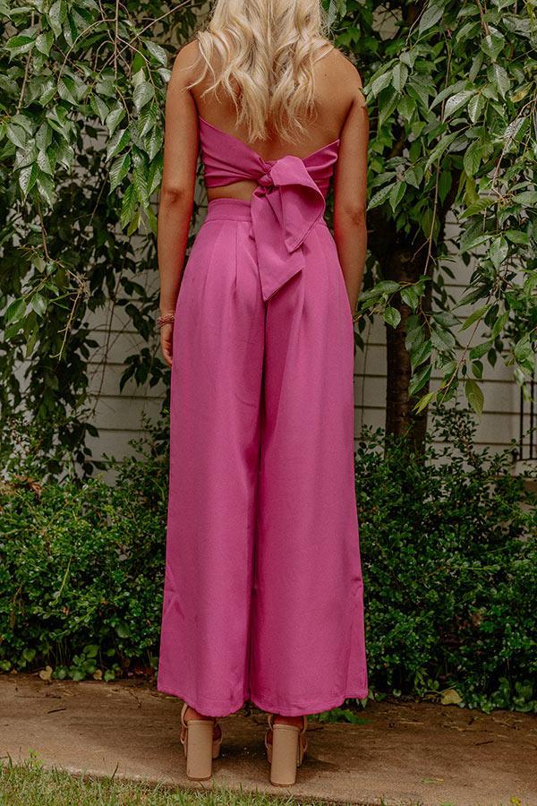 Nearly Famous High Waist Pants In Fuchsia Product Image