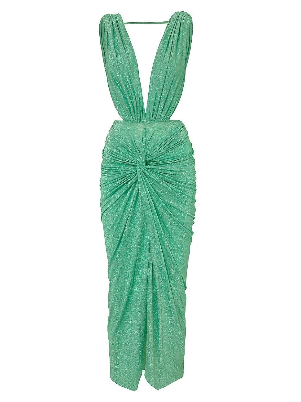 Womens Mia Ruched Maxi Dress Product Image