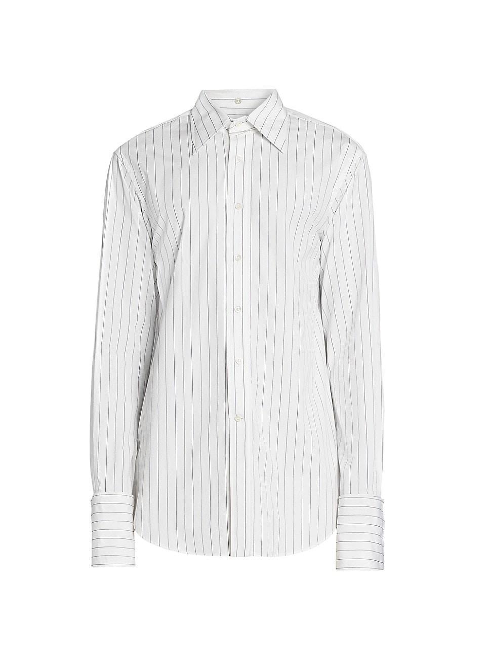 Mens Detachable Collar Cotton Shirt Product Image