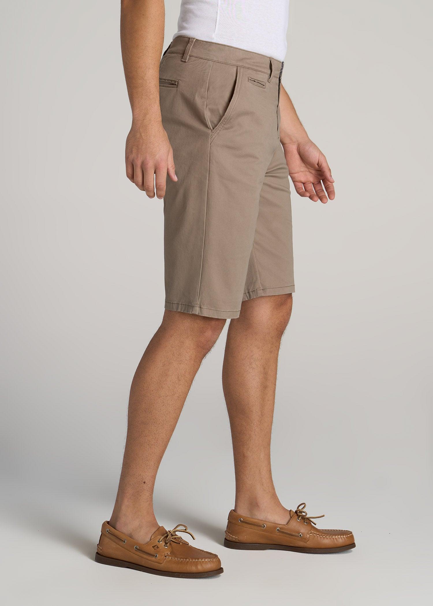 Chino Shorts for Tall Men in Dark Sand Male Product Image