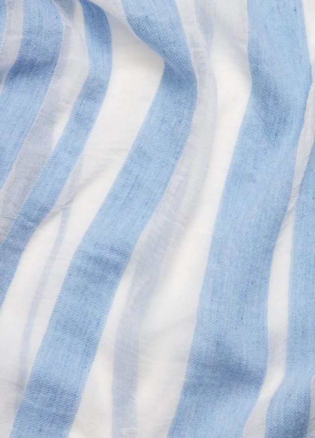 Sheer Stripe Wool-Blend Scarf Product Image