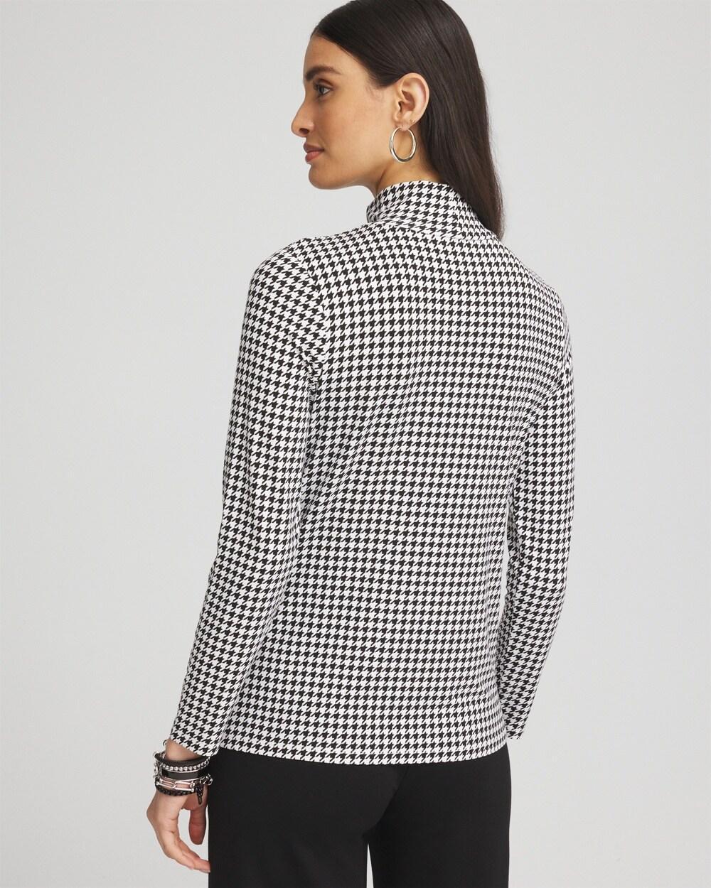 Touch of Cool™ Houndstooth Mock Neck Layering Tee Product Image