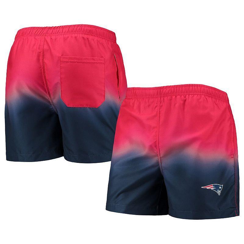 Mens FOCO /Navy New England Patriots Dip-Dye Swim Shorts Product Image