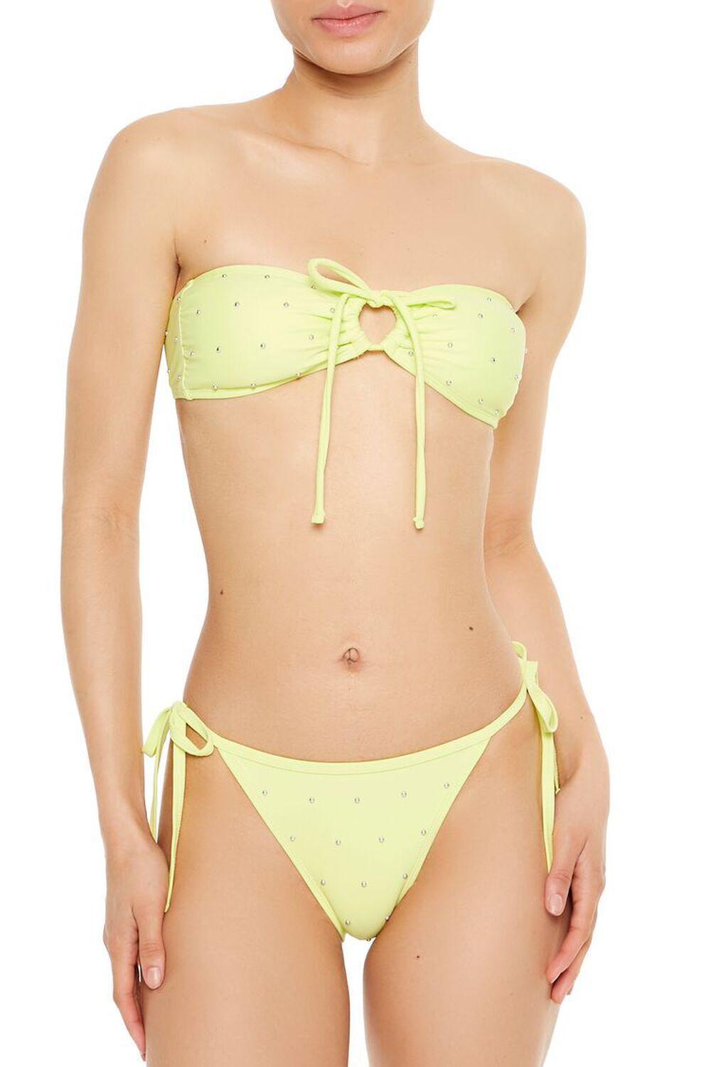 Studded String Bikini Bottoms | Forever 21 Product Image