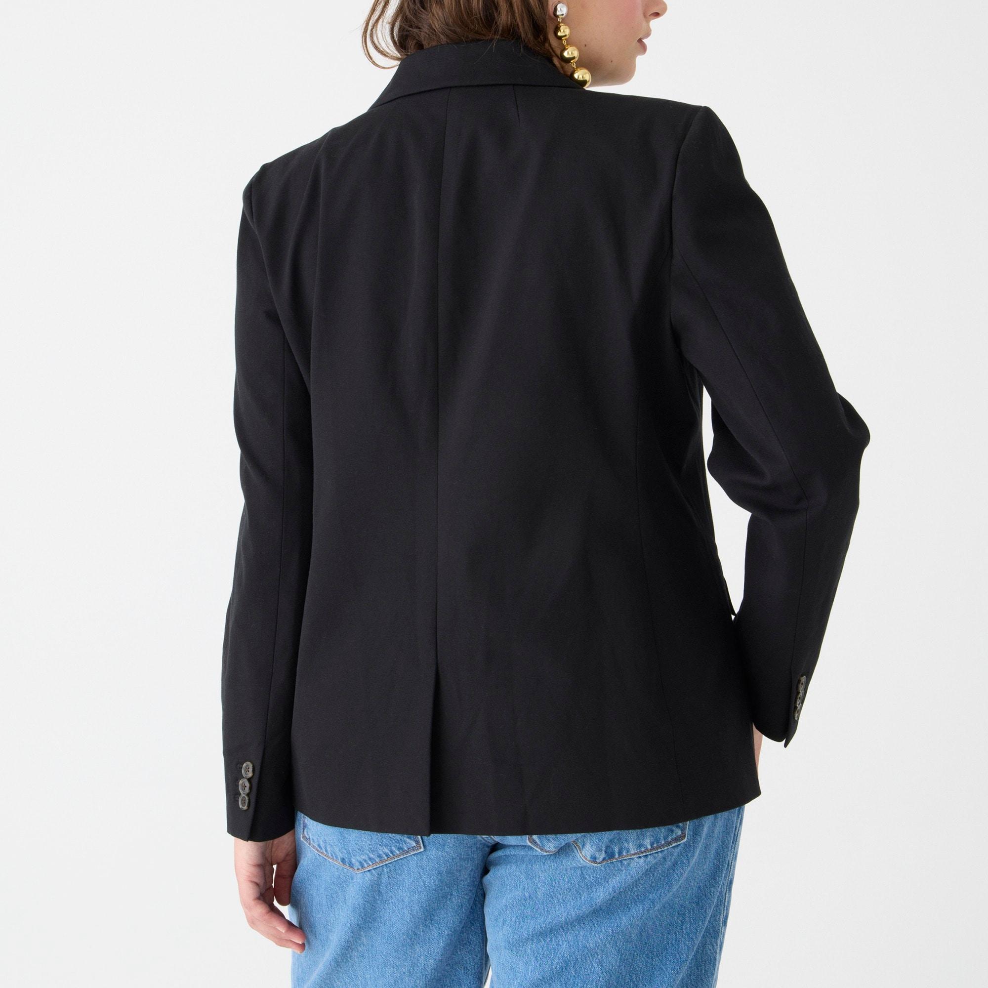 Devon blazer in bi-stretch cotton blend Product Image