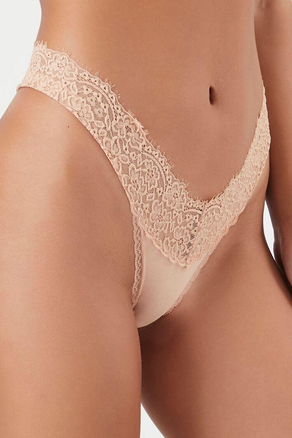 Lace-Trim Thong Panties | Forever 21 Product Image