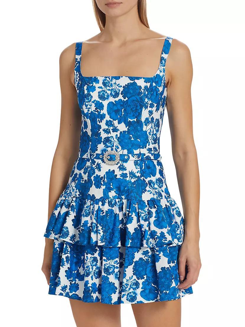 Cosette Floral Cotton Minidress Product Image