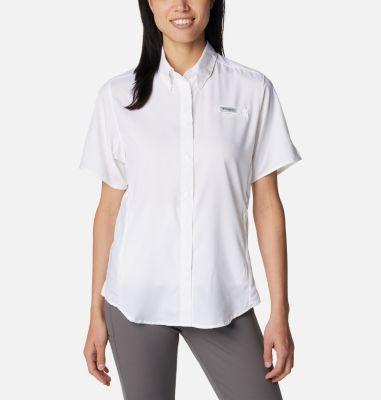 Columbia Tamiami II S/S (White) Women's Short Sleeve Button Up Product Image