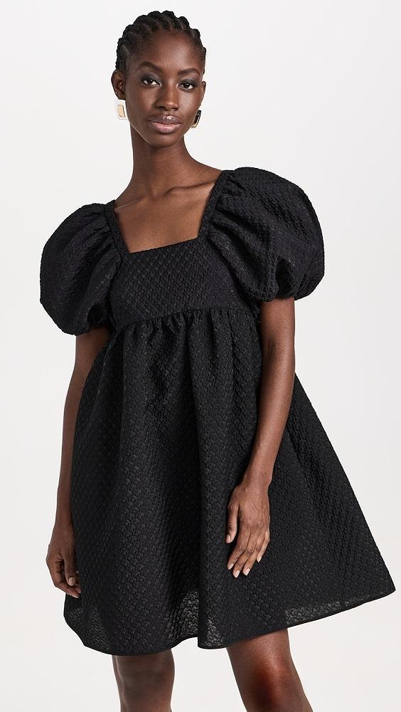 Cecilie Bahnsen Tilde Dress Blossom Matelasse Black | Shopbop Product Image