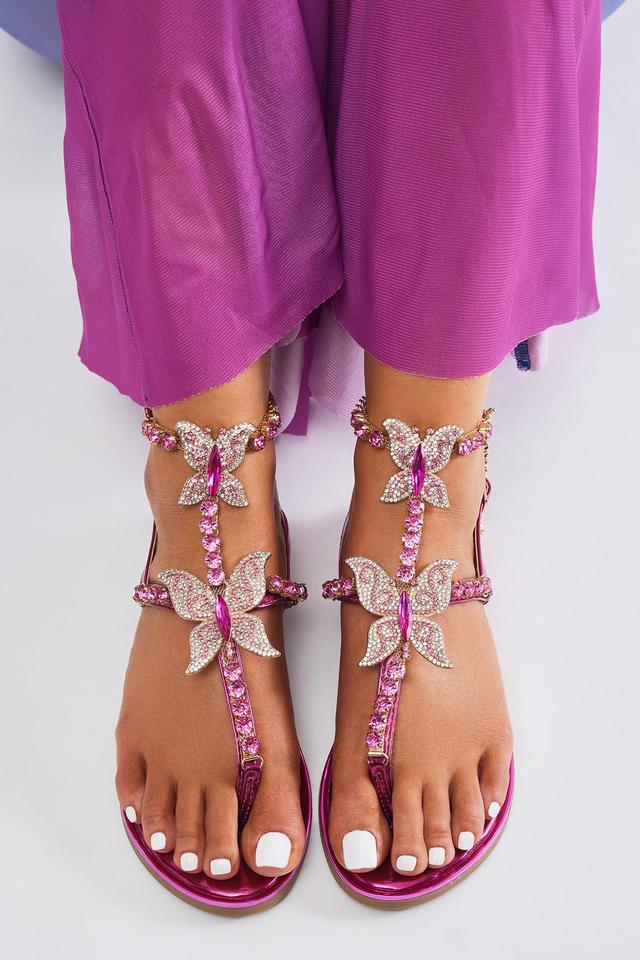 Gotta Let Go Flat Sandals - Pink Product Image