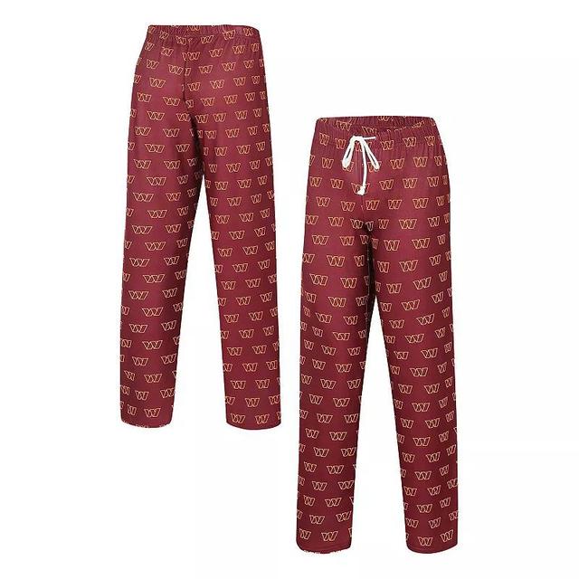 Womens Concepts Sport Burgundy Washington Commanders Gauge Allover Print Sleep Pants Product Image