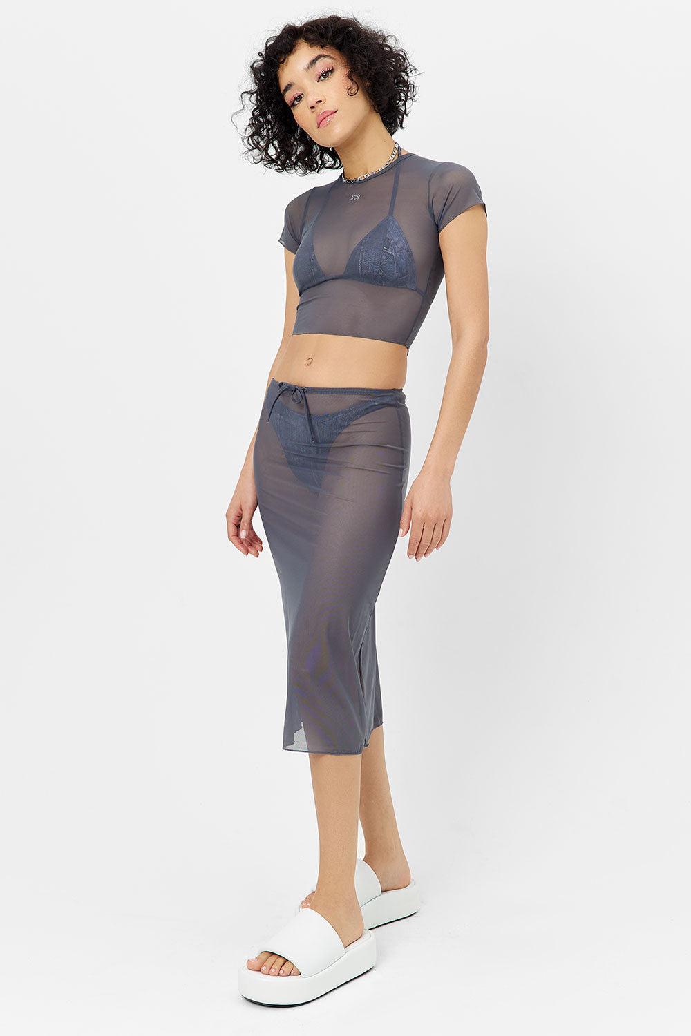 Adriana Mesh Midi Skirt - Galaxy Product Image