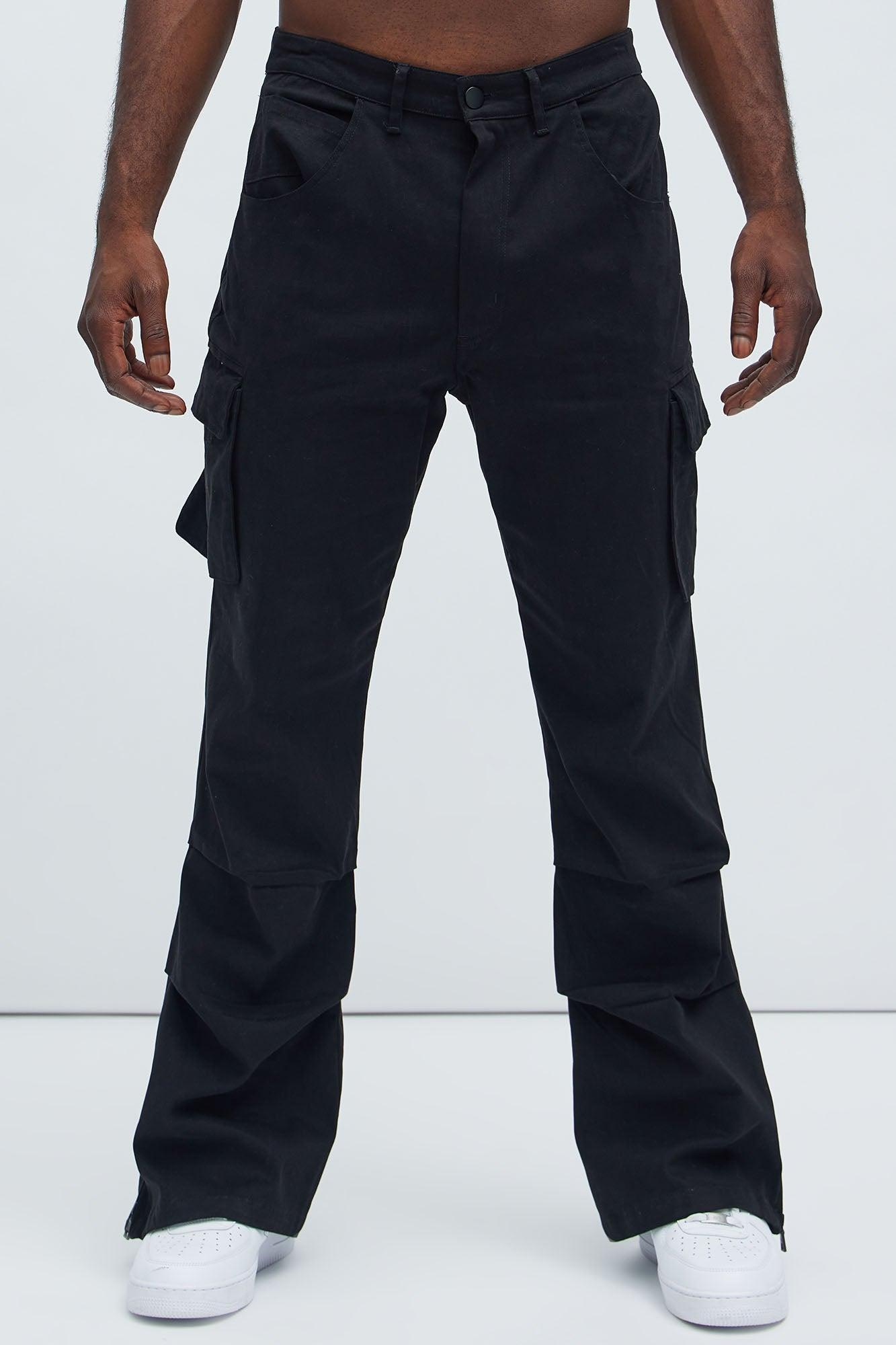 Almost Famous Slim Flare Cargo Pants - Black Product Image