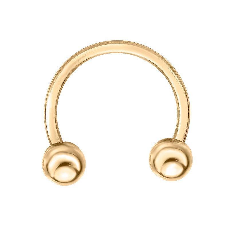 Lila Moon 14k Gold Universal Hoop Ring, Womens, Yellow Product Image