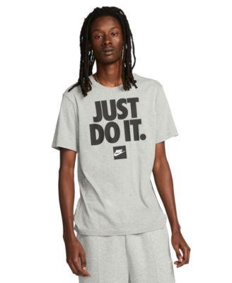 Nike Mens Sportswear Relaxed-Fit Just Do It Logo Graphic T-Shirt Product Image