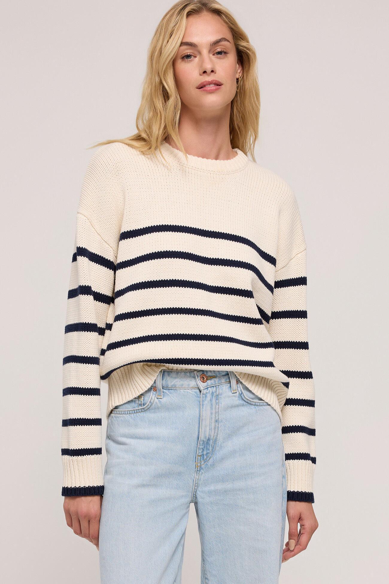 Boyfriend Stripe Sweater Product Image