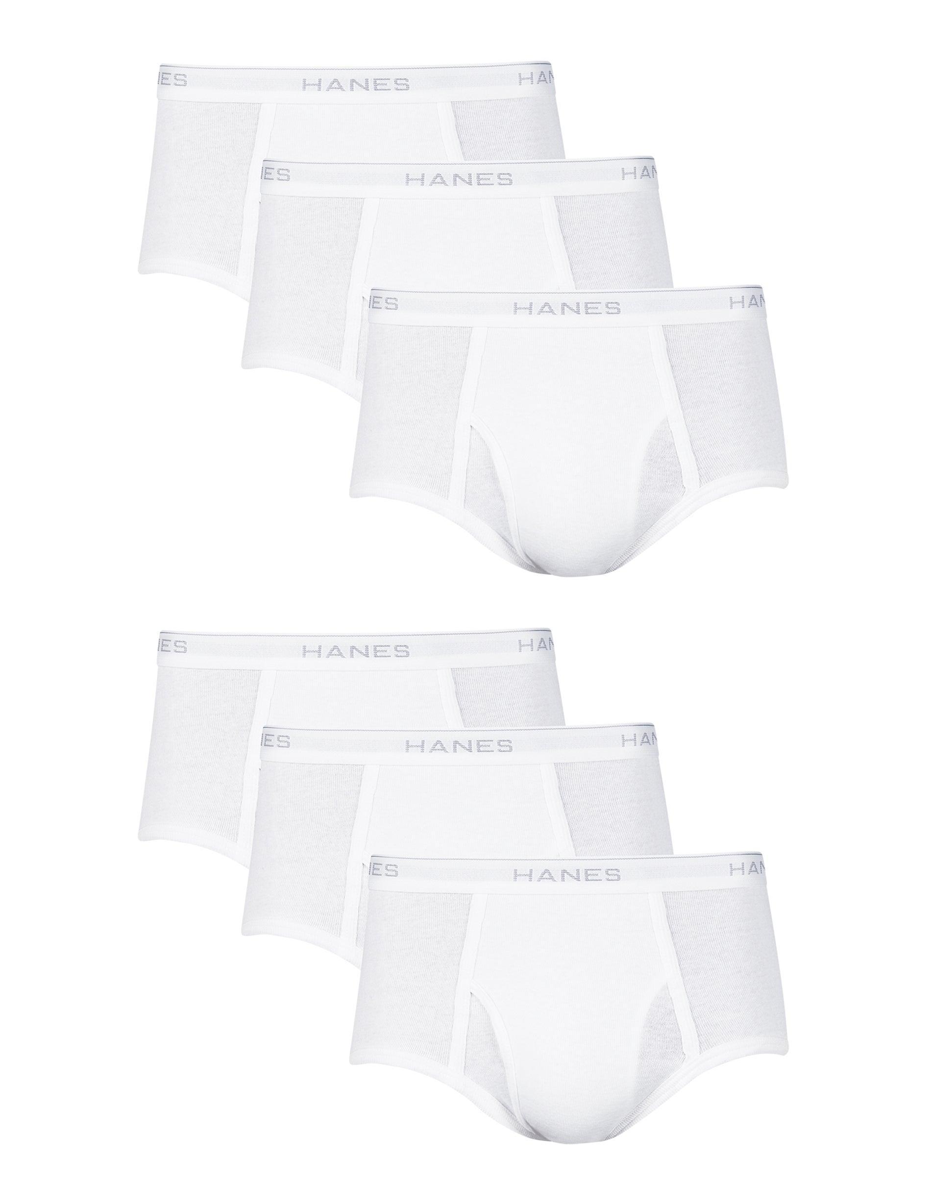 Hanes Mens White Brief Underwear, 6-Pack XL Product Image