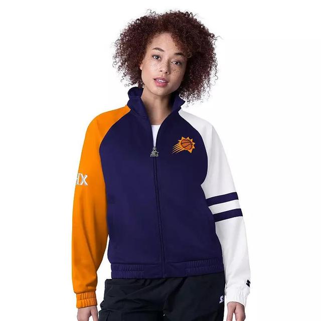 Womens Starter New York Knicks Line Up Dolman Raglan Full-Zip Track Jacket Product Image