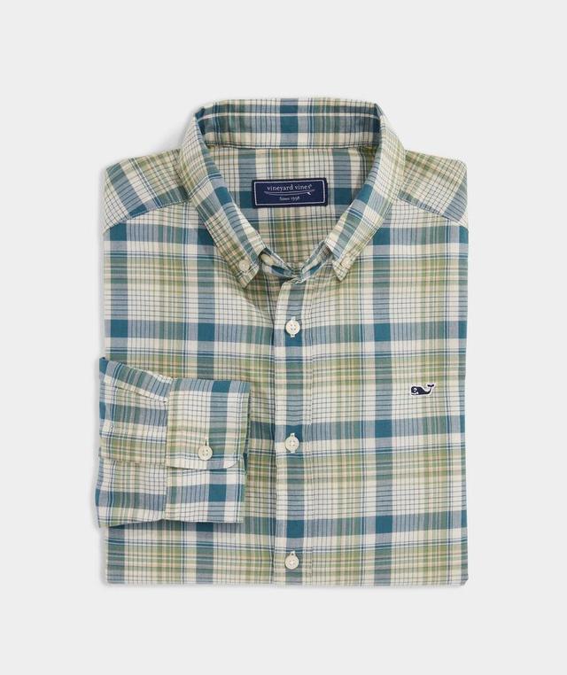 Cotton Madras Plaid Shirt Product Image