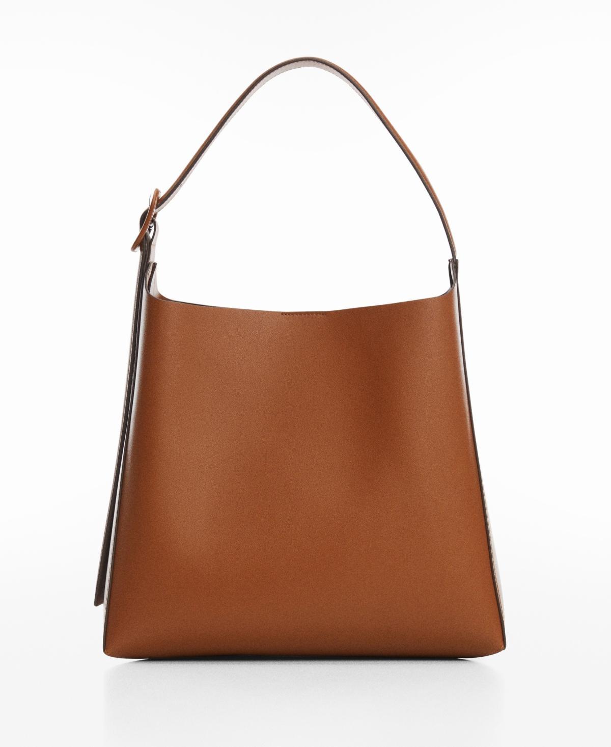 MANGO - Shopper bag with buckle - One size - Women Product Image