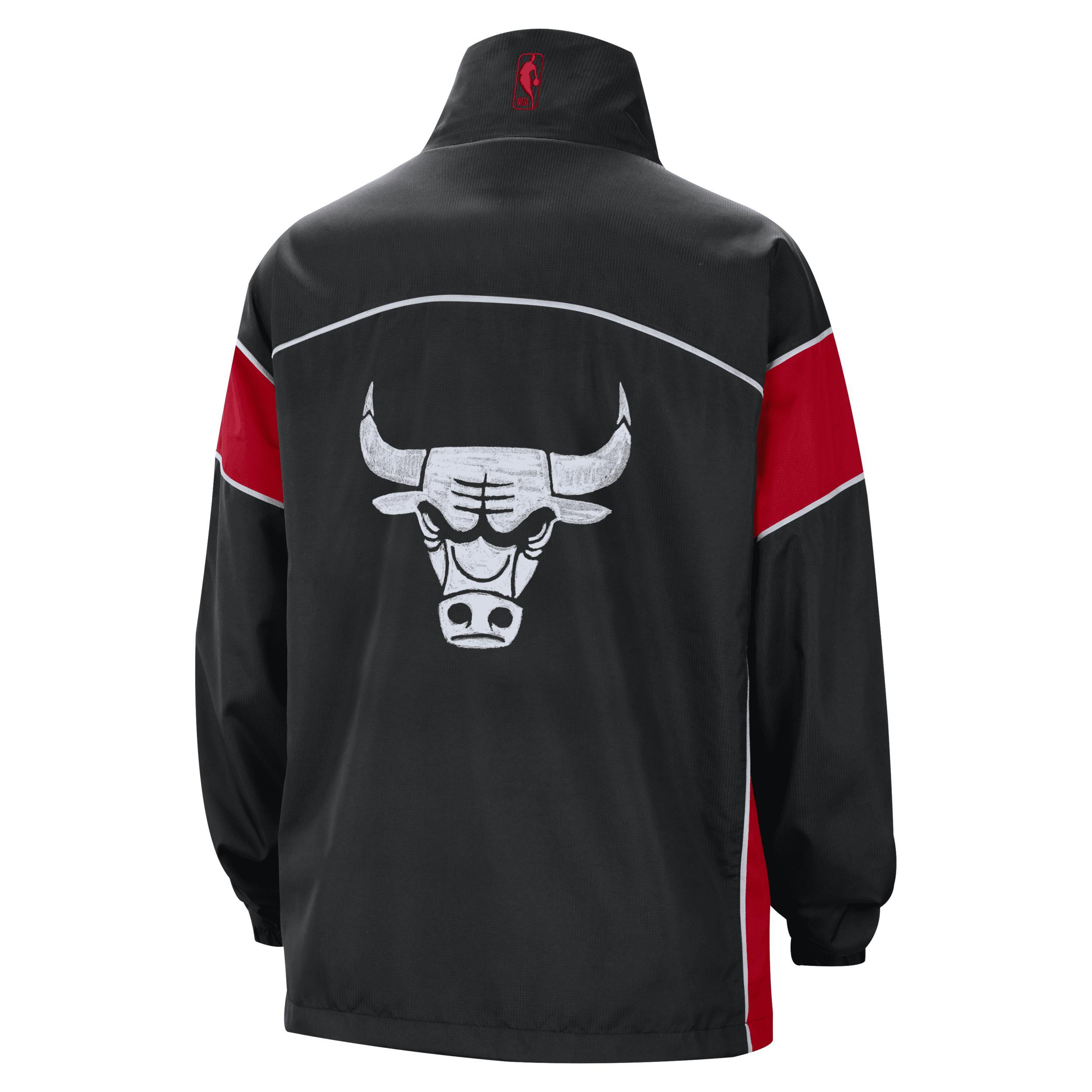 Womens Nike Black Chicago Bulls 2023/24 City Edition Courtside Swoosh Fly Full-Zip Jacket Product Image