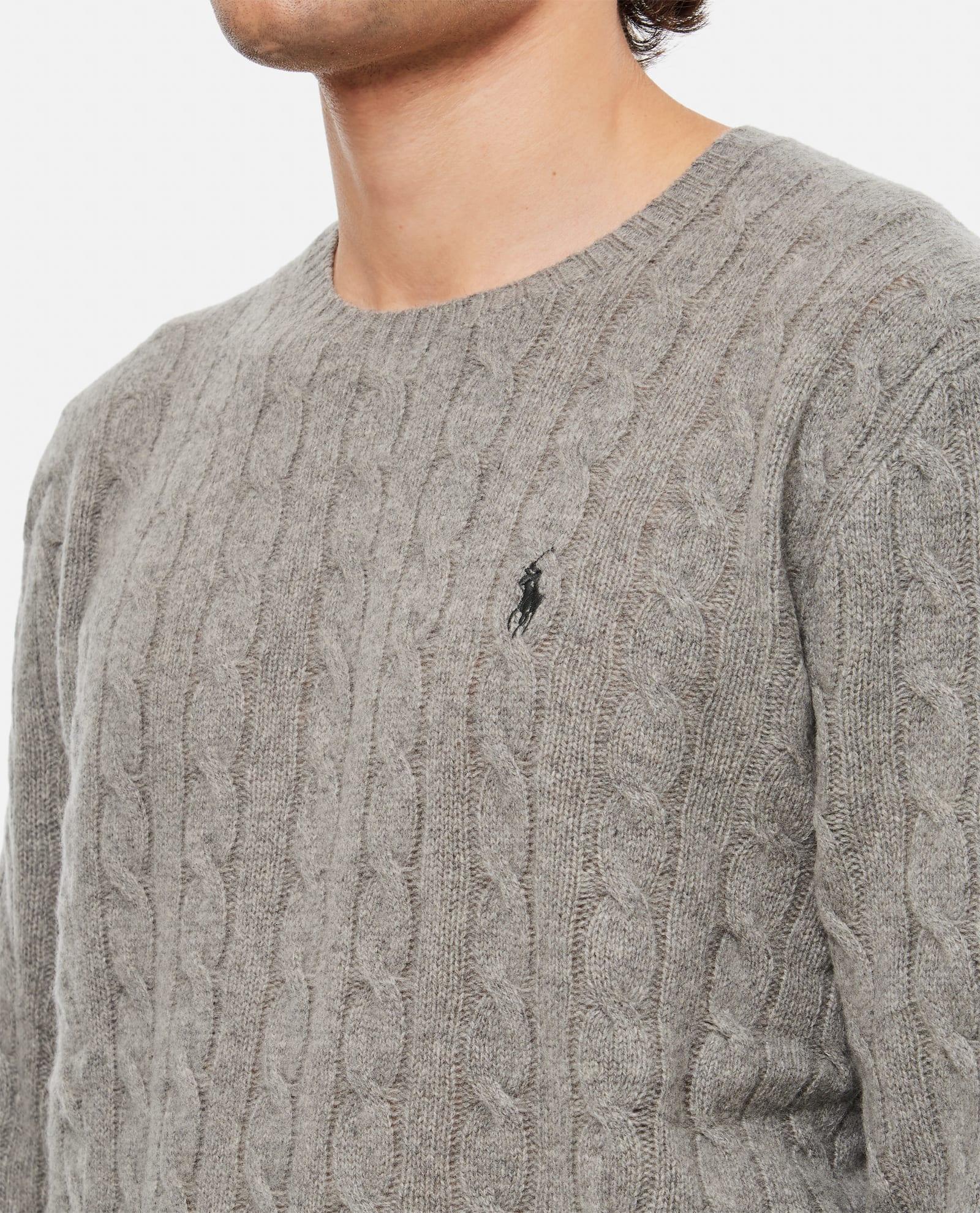 Crew-neck Cashmere Jumper In Grey Product Image