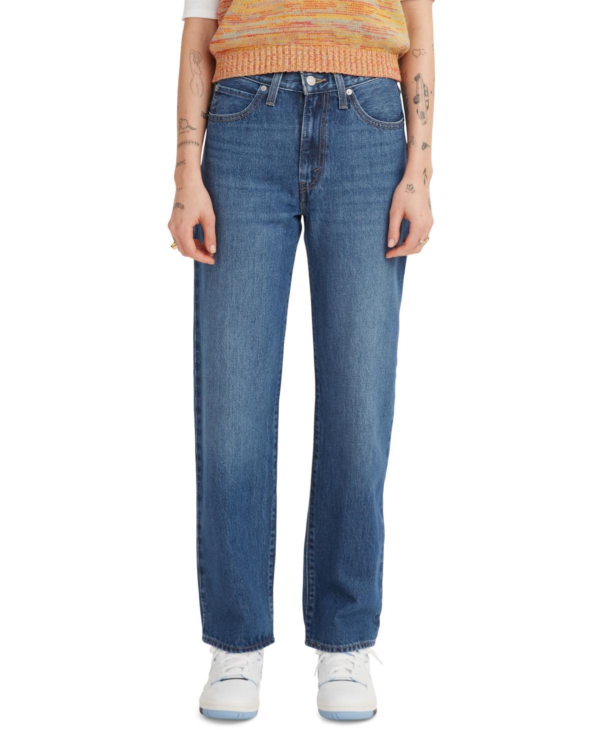 Levis Womens Mid Rise Cotton 94 Baggy Jeans Product Image