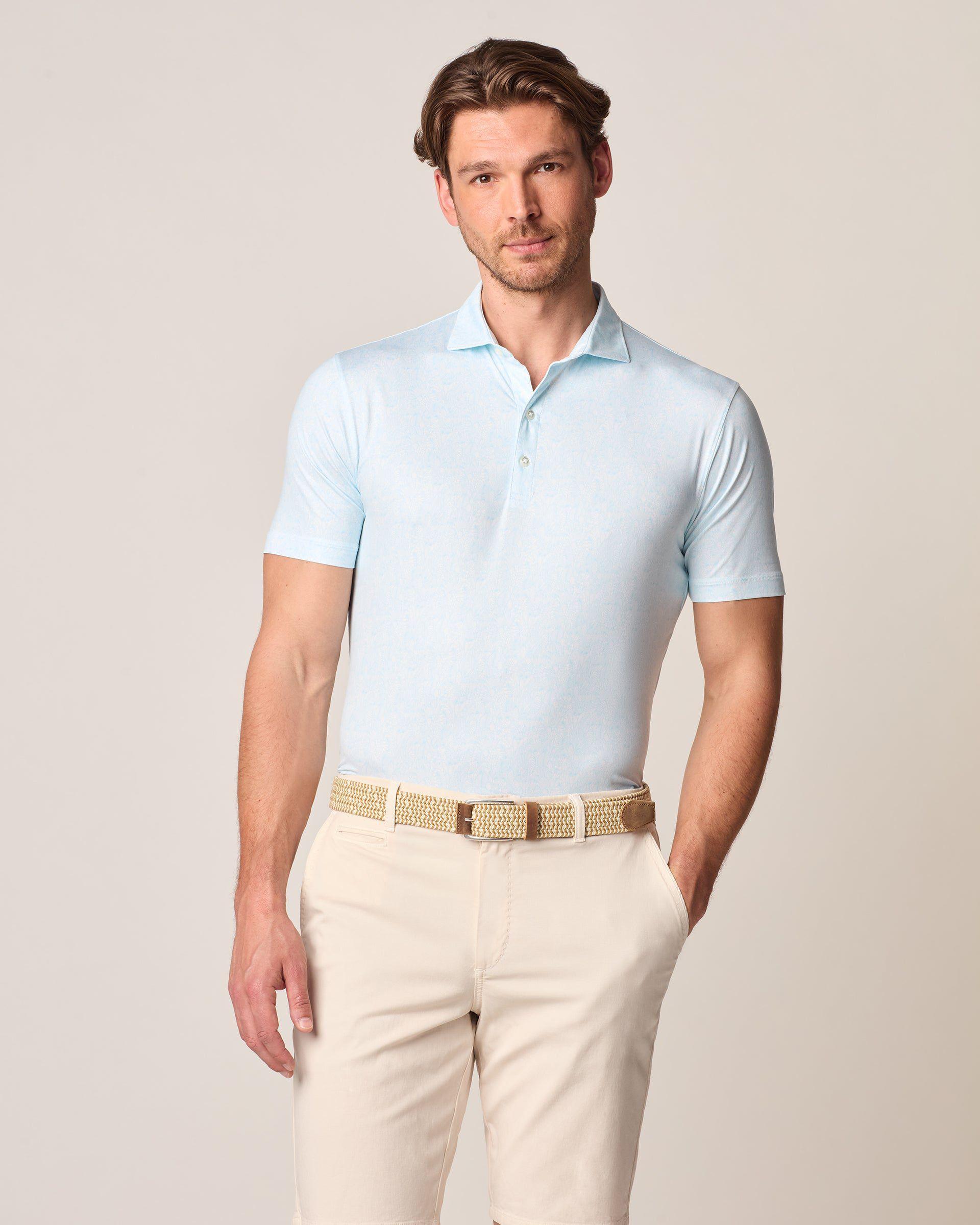 johnnie-O Lush Printed Featherweight Performance Polo Product Image