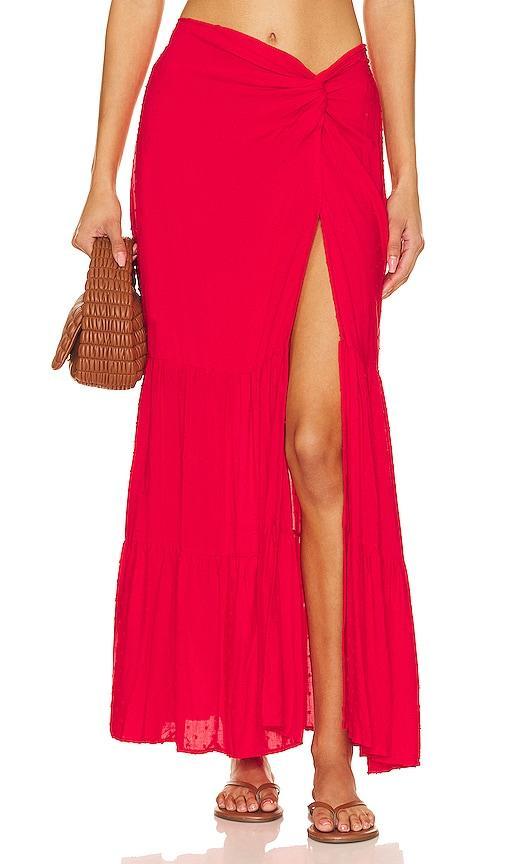 Womens Valentina Cotton Maxi Skirt Product Image