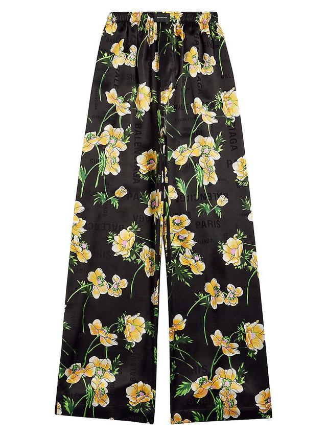 Womens Floral Pajama Pants Product Image