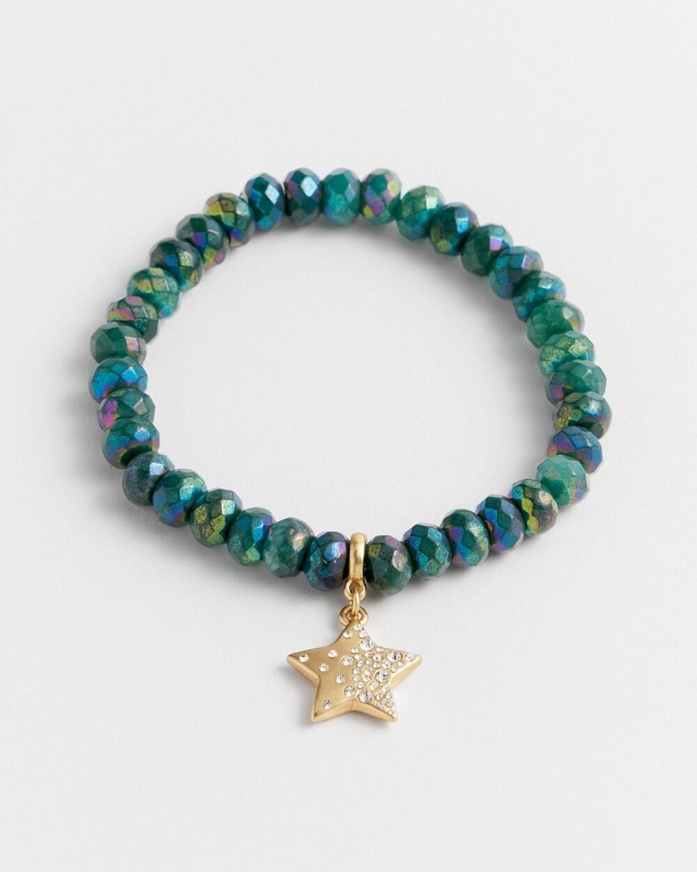 Jade Green Beaded Bracelet Product Image