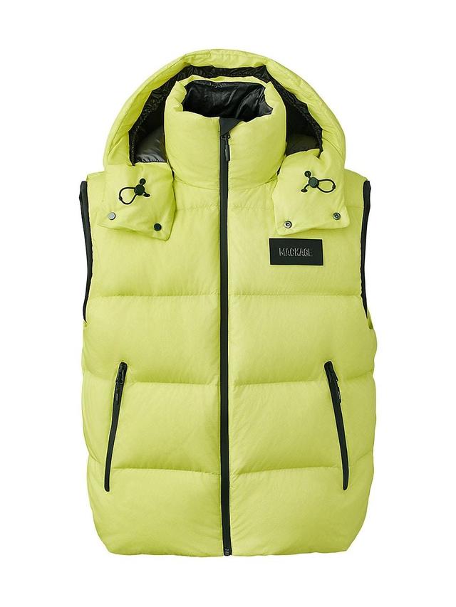 Mens Hugh Hooded Down Vest Product Image