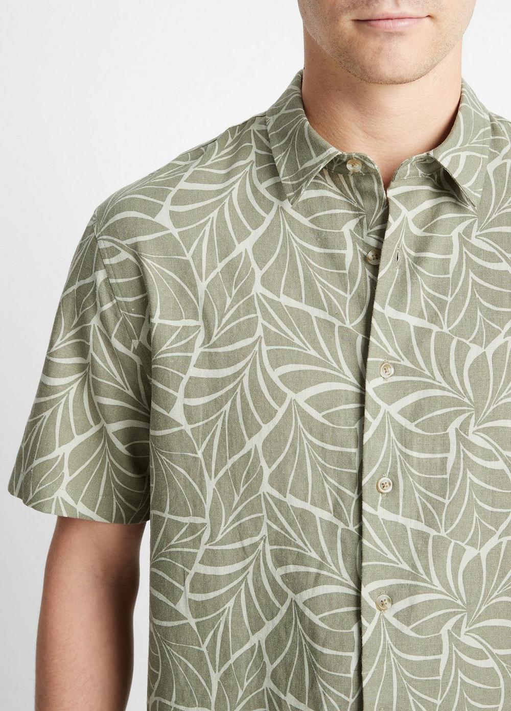 Knotted Leaves Short-Sleeve Shirt Product Image