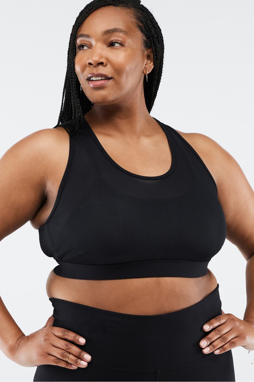 Fabletics Faye High Impact Sports Bra Womens black plus Size 4X Product Image