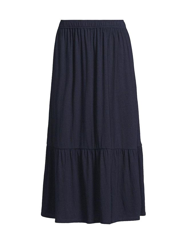 Womens Tiered Midi Skirt Product Image