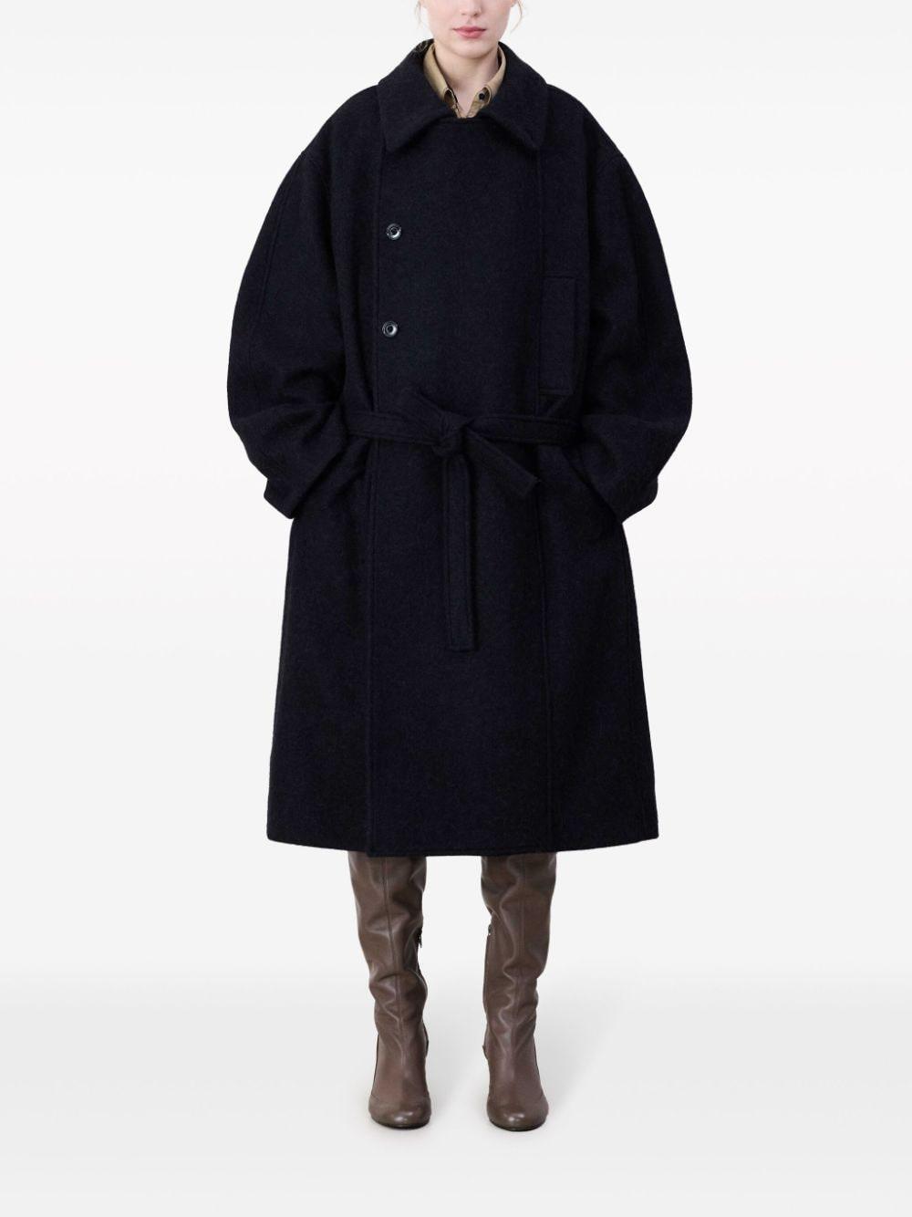 asymmetrical wool coat  Product Image