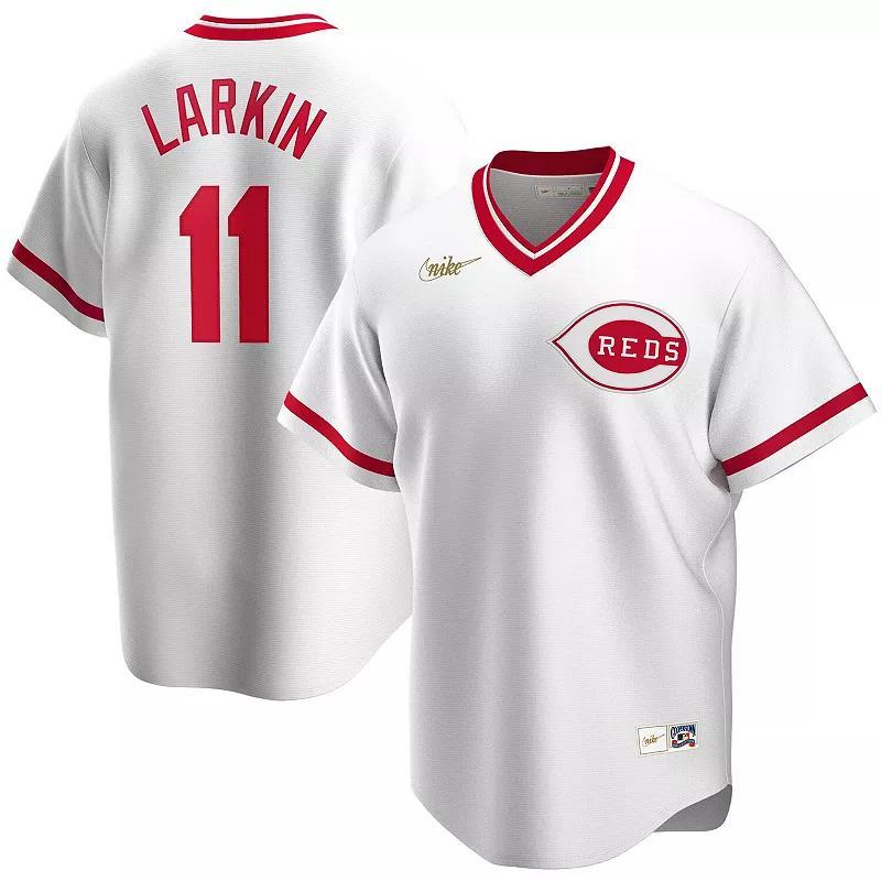 Nike Mens Barry Larkin Cincinnati Reds Coop Player Replica Jersey - White Product Image