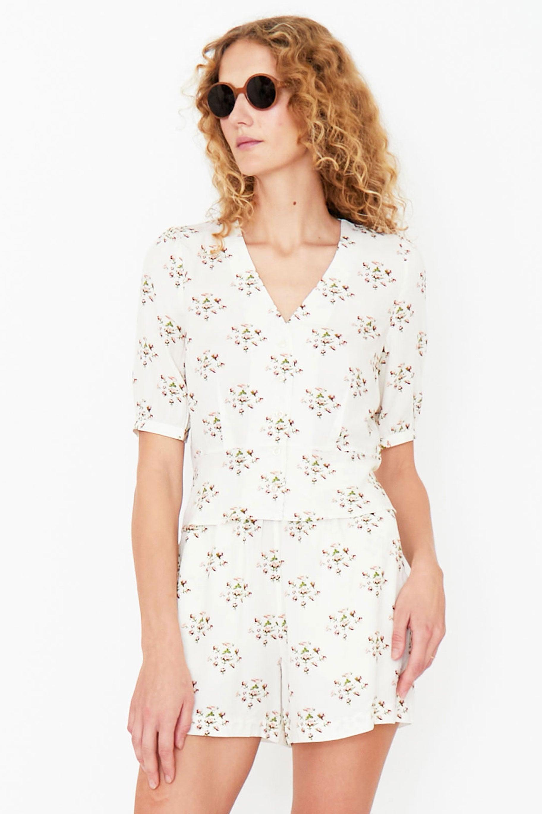 The Janey - White/Floral Female Product Image