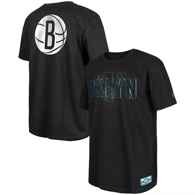 Mens New Era Black Brooklyn Nets 2023/24 City Edition Elite Pack T-shirt Product Image