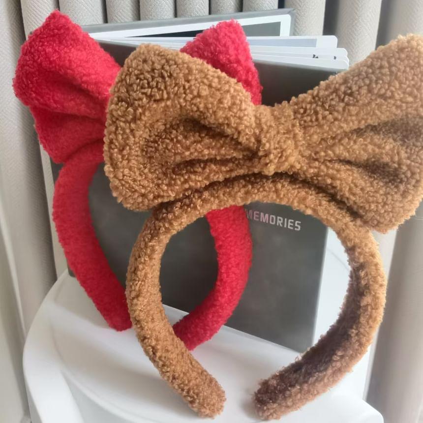 Bow Chenille Headband Product Image