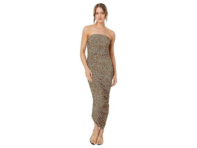 Norma Kamali Strapless Diana Gown (BB Leopard) Women's Clothing Product Image