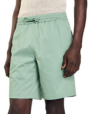 Sandro Mens New Gamma Regular Fit Cotton Blend Shorts Product Image