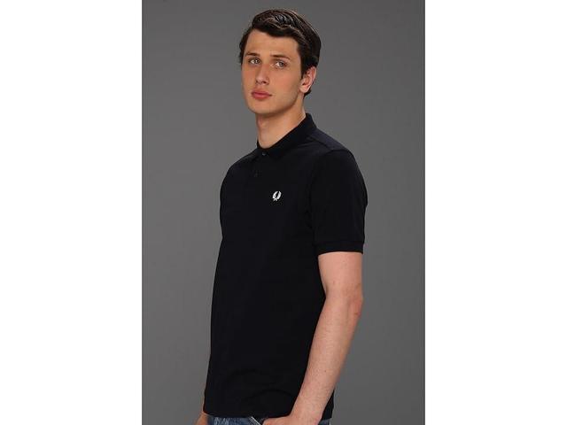 Fred Perry Slim Fit Solid Plain Polo (Dark ) Men's Short Sleeve Pullover Product Image