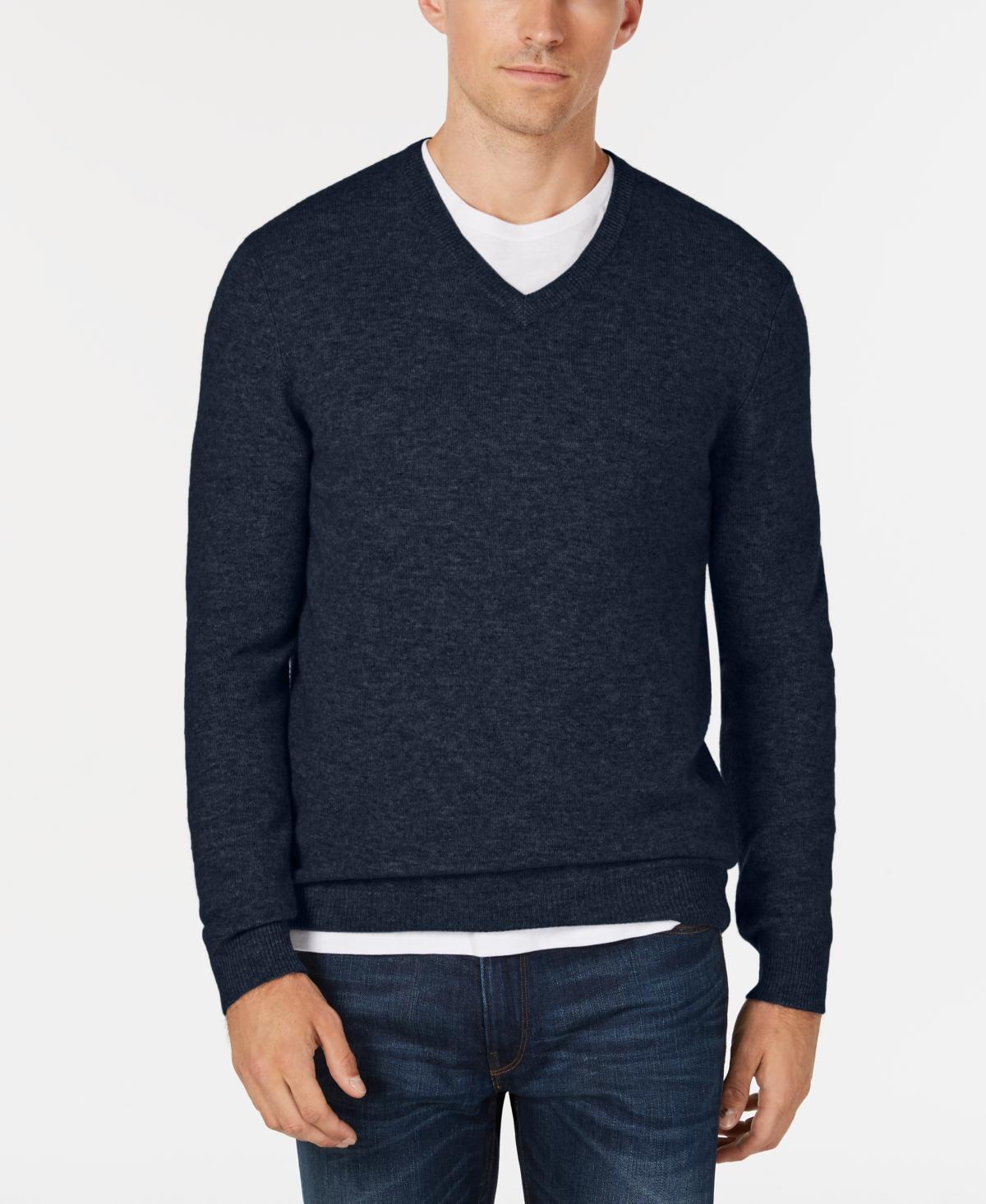 Club Room Mens V-Neck Cashmere Sweater, Created for Macys Product Image