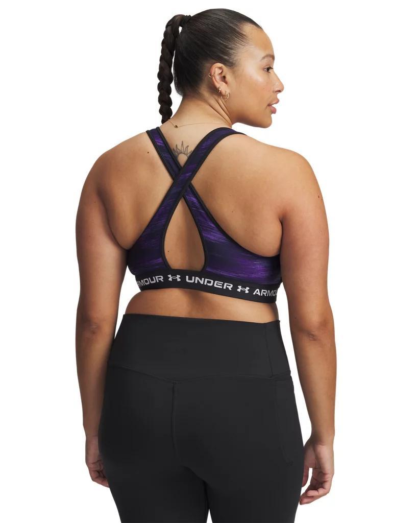 Women's Armour® Mid Crossback Printed Sports Bra Product Image